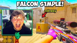 S1MPLE PLAYS FPL WITH TEAM FALCONS FOR FIRST TIME! CS2 Twitch Clips