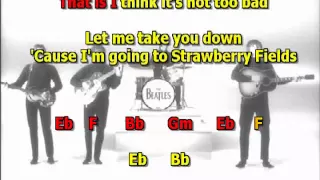 strawberry fields forever best beatles karaoke lyrics chords  instrumental