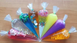 Making Slime with Piping Bags - Satisfying Slime Video