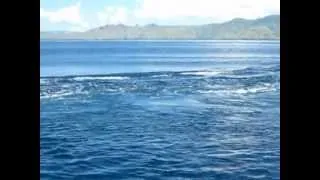 Current at Batu Bolong, Komodo. Indonesia