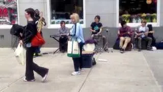 Carl Catron playing "American Boy" on Boylston Street - May 17th