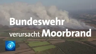 Bundeswehr verursacht Moorbrand im Emsland