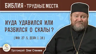 Иуда удавился или разбился о скалы ? (Мф. 27:5;  Деян.1:18)  Протоиерей Олег Стеняев