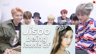 BTS Reaction to Jisoo being chaotic af😂🤣