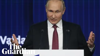 Putin claims war in Ukraine is western plan to secure world domination