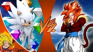 SHADIC vs GOGETA! (Sonic_ Nazo Unleashed DX vs Dragon Ball GT) _ Cartoon Fight Club REACTION!!!