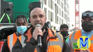 Rassemblement des cheminots grévistes de SNCF - Infrapole Paris Nord ( Saint-Denis 02/03/2021)