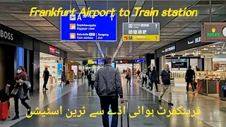 Frankfurt Airport Arrival | Plane to Train | with subtitles | 4k