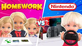 Barbie - Homework vs Nintendo | Ep.326