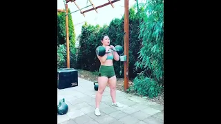 Kettlebell Kings Presents 28KG Heavy Clean & Push Press Personal Record