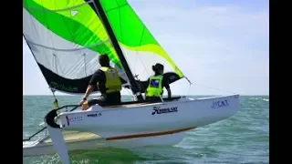 sortie Hobie Cat 15 + ressalage (30 nœuds)