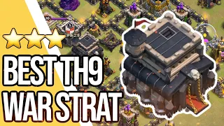 My FAVORITE  WAR (And The BEST) Attack Strategy for TH9 in 2021