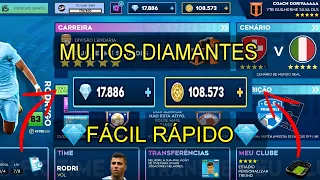 COMO CONSEGUIR MUITOS DIAMANTES FÁCIL É RÁPIDO DREAM LEAGUE SOCCER 2024