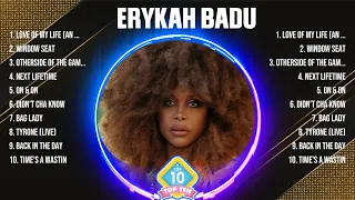 Erykah Badu Greatest Hits 2024 - Pop Music Mix - Top 10 Hits Of All Time