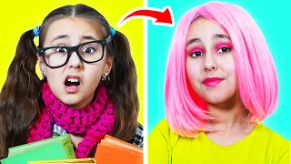 FROM NERD TO POPULAR AT SCHOOL || Awkward and Funny Situations