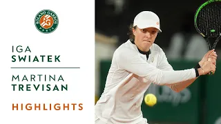 Iga Swiatek vs Martina Trevisan - Quarterfinals Highlights | Roland-Garros 2020