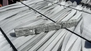 Производство фасадного декора и бордюров по технологии «Мрамор из бетона» – заливка форм.