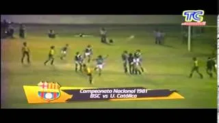 Goles Barcelona 4 Universidad Católica 1 - Campeonato Nacional 1981