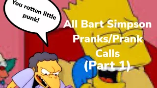 All Bart Simpson Pranks/Prank Calls (Part 1) | The Simpsons