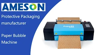 Ameson PaperEZ desktop automatic paper bubble machines, paper wrapping system, paper cushion device