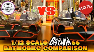 Mattel or McFarlane? 1/12 Scale BATMAN '66 BATMOBILE 2013 vs 2021