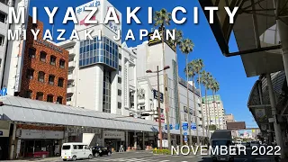 [4K]Walking around Miyazaki City in Miyazaki Japan, November 2022