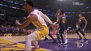 Donovan Mithcel Gets BLOCKED On Dunk Attempt vs Lakers April 2018
