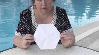 Как из квадратного листа бумаги сделать правильный шестиугольник?