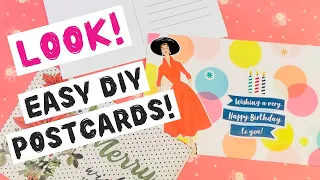 🌟🌟SO COOL🌟🌟easiest way to make postcards/THEY’RE MAILABLE!!