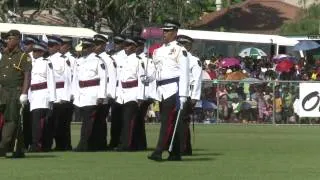 Fijian Prime Minister Reviewing the Parade