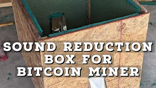 Sound proof Noise insulation/reduction box for BITCOIN ASIC miner