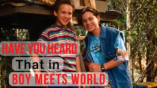 Have you heard that in Boy Meets World...  #shorts