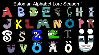 Estonian Alphabet Lore Season 1 - The Fully Completed Series | NJsaurus