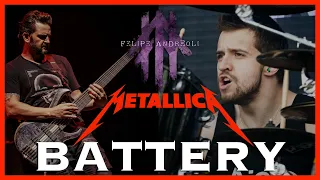 Felipe Andreoli e Eloy Casagrande - Metallica - Battery [Bass and Drums Only]
