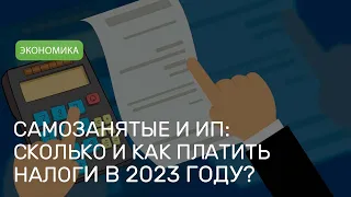 Самозанятые и ИП: сколько и как платить налоги в 2023 году?