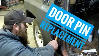 How to replace door pins on your Squarebody truck.