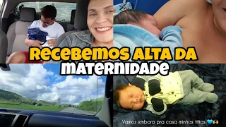 RECEBEMOS ALTA DA MATERNIDADE - REAÇÃO DA HELOÍSA CONHECENDO O IRMÃO 💙👶