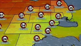 Sunshine, breezy winds and warmer temps move into Metro Detroit for Sunday