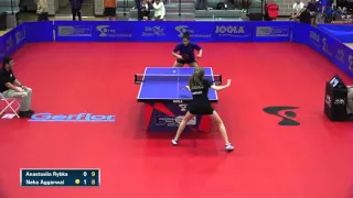 2016 NCTTA Nationals Women's Singles 1/2 Final - Anastasiia Rybka vs Neha Aggarwal