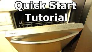 Samsung Quick Start Tutorial for Dishwasher | Model DW80R2031US | Dish Washer Control Panel