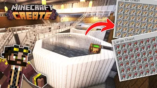 I built a FULLY AUTOMATIC FISH FARM in Minecraft Create Mod! WORLD DOWNLOAD!
