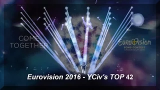 Eurovision Song Contest 2016 - YCiv's TOP 42 - [based on YCivometer-Rankings]