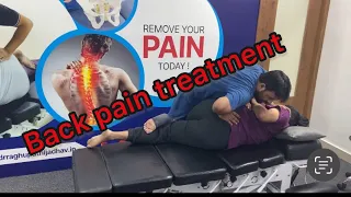 Back pain treatment@Dr.Jadhavspinecare#chiropractor#hyderabad#chiropracticadjustment#backpain