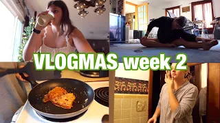 Vlogmas week 2 | week in my life | workout, filming, what I eat, night routine