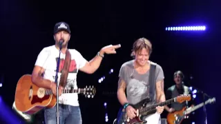 Luke Bryan Challenges Keith Urban's Guitar Skills