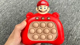 Mario Pop It Game Unboxing And Review 2024 - Super Satisfying Electric Game Console Fidget Toy