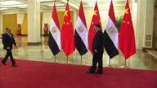 Xi meets el-Sissi, Orban; Wang meets Le Drian