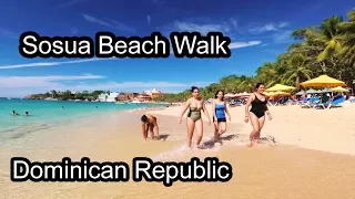 Sosua Beach Walk 1 - Dominican Republic 2017 4K