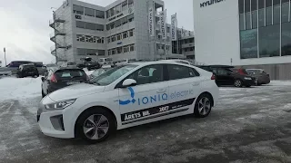 Hyundai Ioniq 28 kWh winter range test