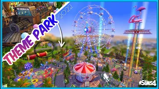 The BIGGEST Realistic THEME PARK EVER made in Sims 4 & Usable ❓❗😱 NO CC used! | Sims 4 fast build